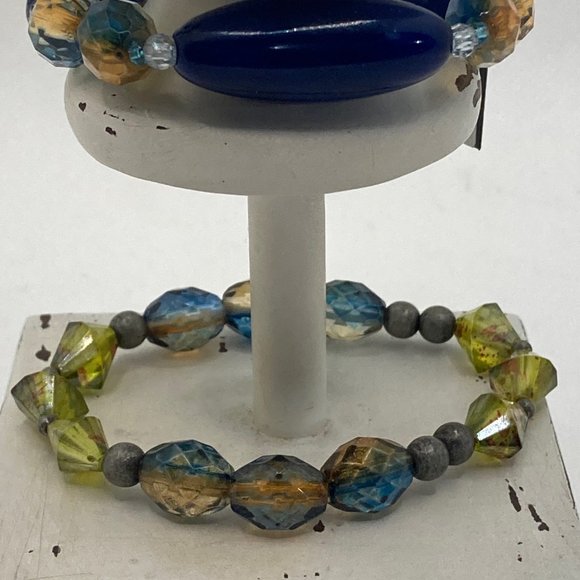 Blue and Gold Bracelet Set - Picture 3 of 5